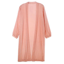 Load image into Gallery viewer, Pink Laced Long Sleeve Poncho
