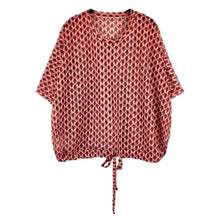 Load image into Gallery viewer, Pink Fish Net Tie Top

