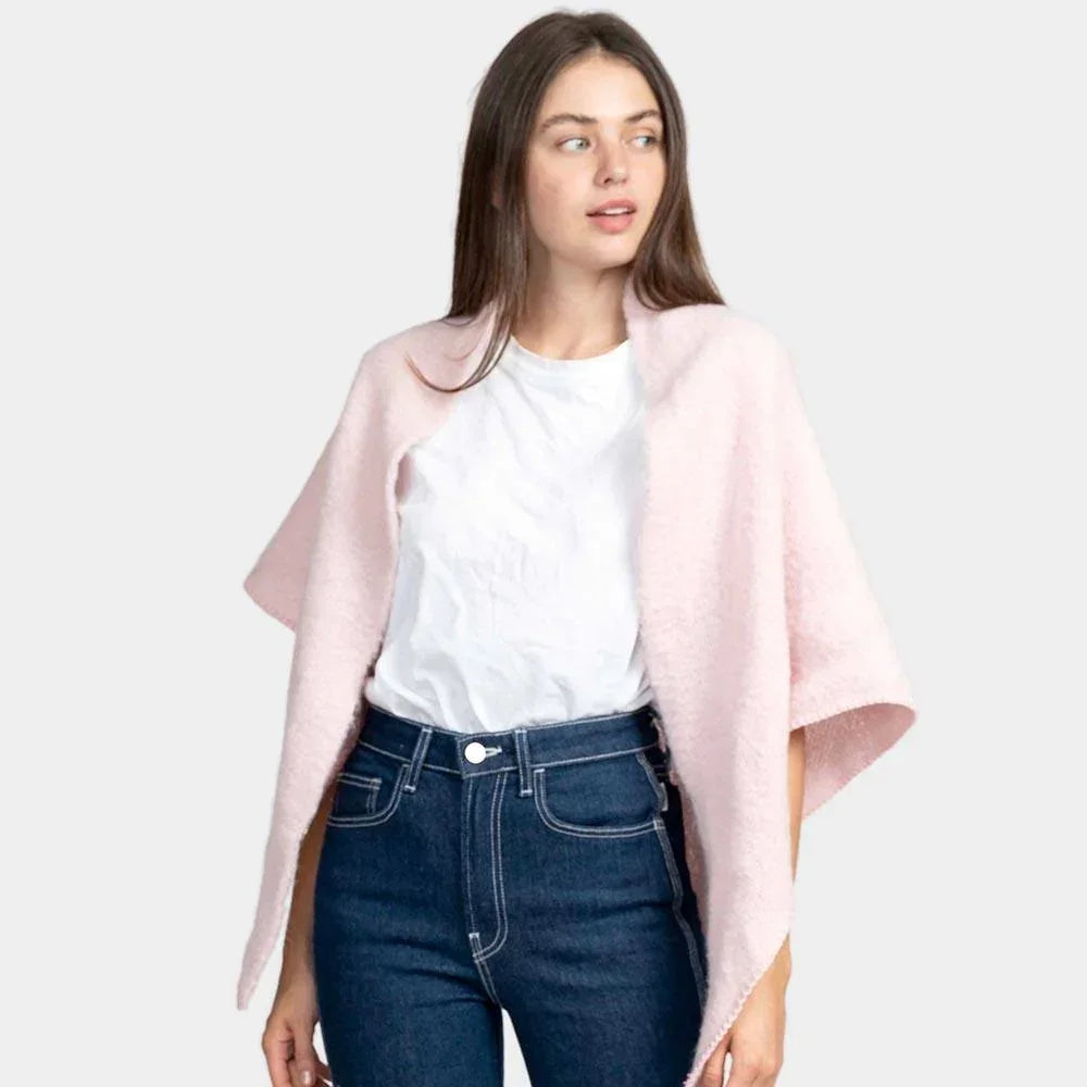 Pink Plain Solid Triangle Scarf / Shawl - Jewelry Store by Erik Rayo