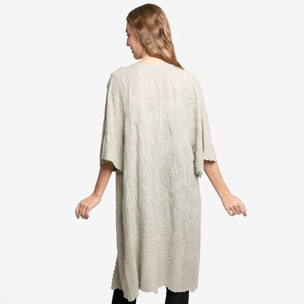 Green Floral Patterned Lace Cover Up Kimono Poncho - Jewelry Store by Erik Rayo