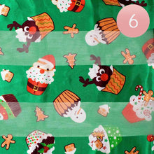 Load image into Gallery viewer, Green 6PCS - Silk Feel Cute Christmas Pattern Print Scarf
