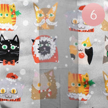 Load image into Gallery viewer, Silver 6PCS - Silk Feel Christmas Cute Animal Pattern Print Scarf
