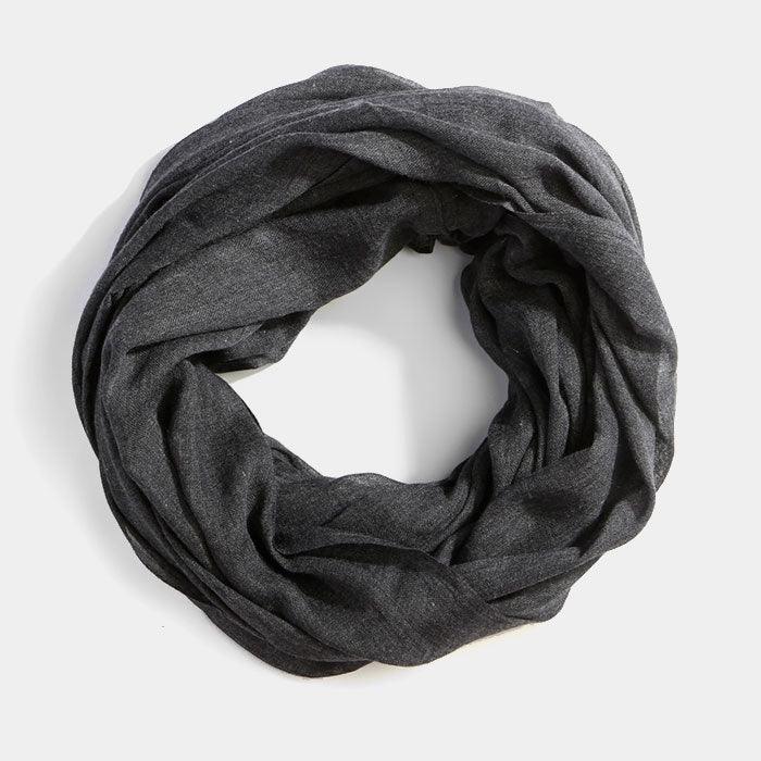 Black Infinity Cotton Scarf