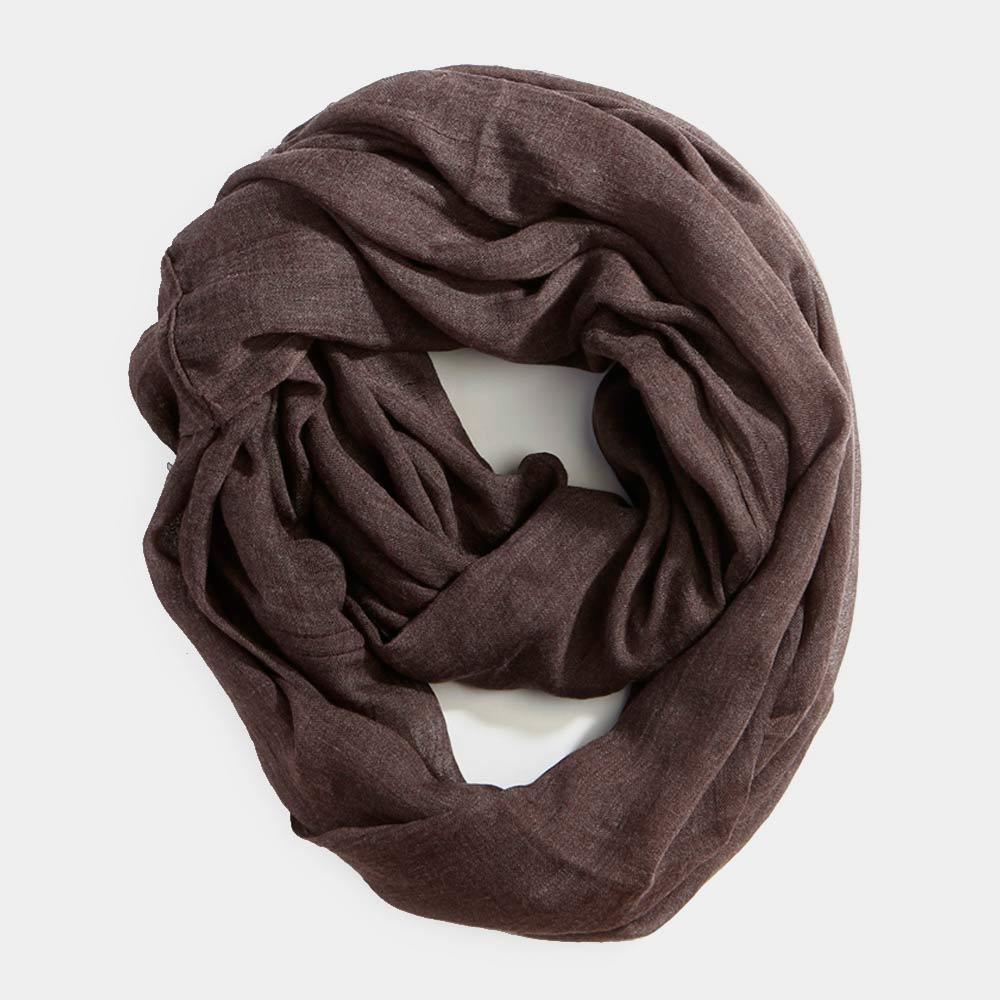 Chocolate Infinity Cotton Scarf - Jewelry Store by Erik Rayo
