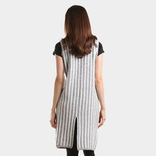 Load image into Gallery viewer, Gray Striped Long Vest
