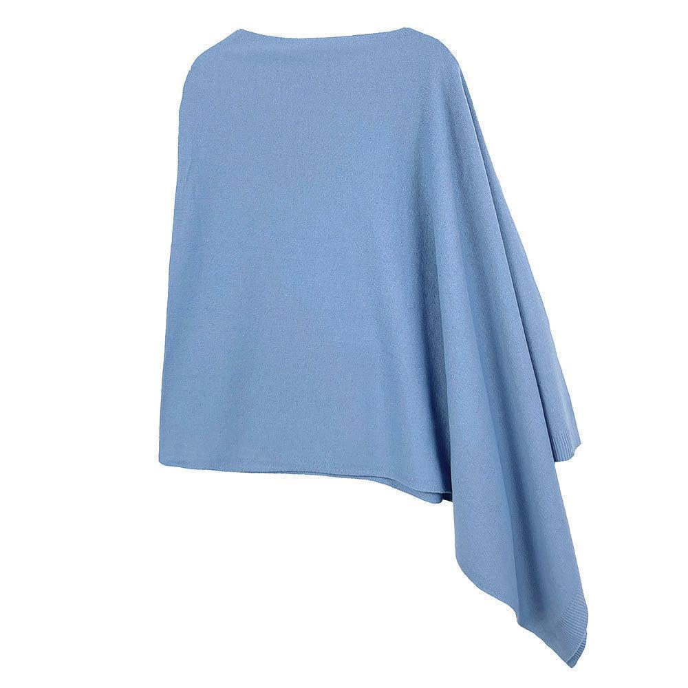 Denim Solid Scarf Poncho - Jewelry Store by Erik Rayo