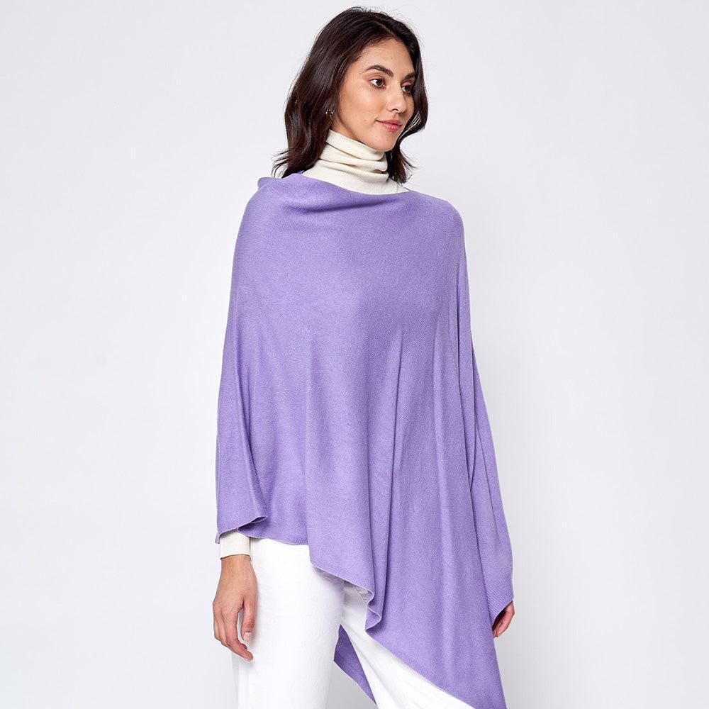 Lavender Solid Scarf Poncho - Jewelry Store by Erik Rayo