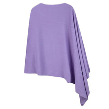 Load image into Gallery viewer, Lavender Solid Scarf Poncho
