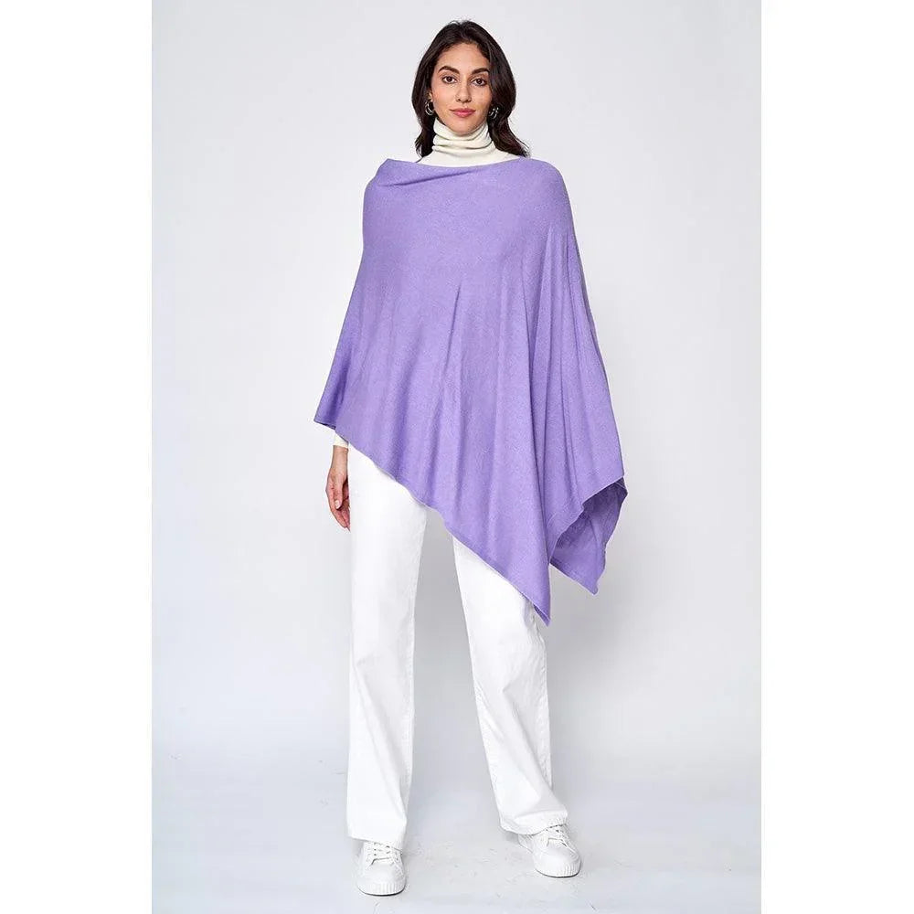 Lavender Solid Scarf Poncho - Jewelry Store by Erik Rayo