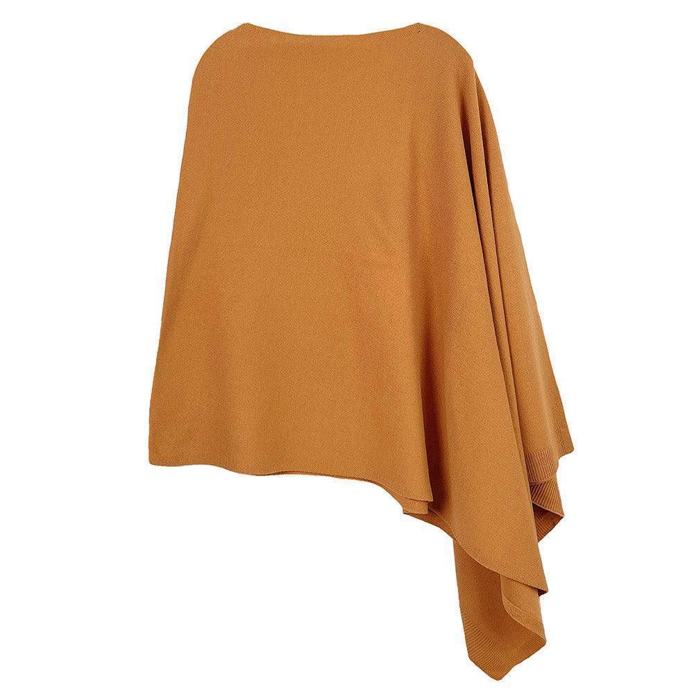 Mustard Solid Scarf Poncho - Jewelry Store by Erik Rayo