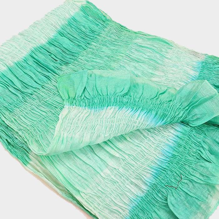 Green Ombre oblong wrinkle scarf - Jewelry Store by Erik Rayo