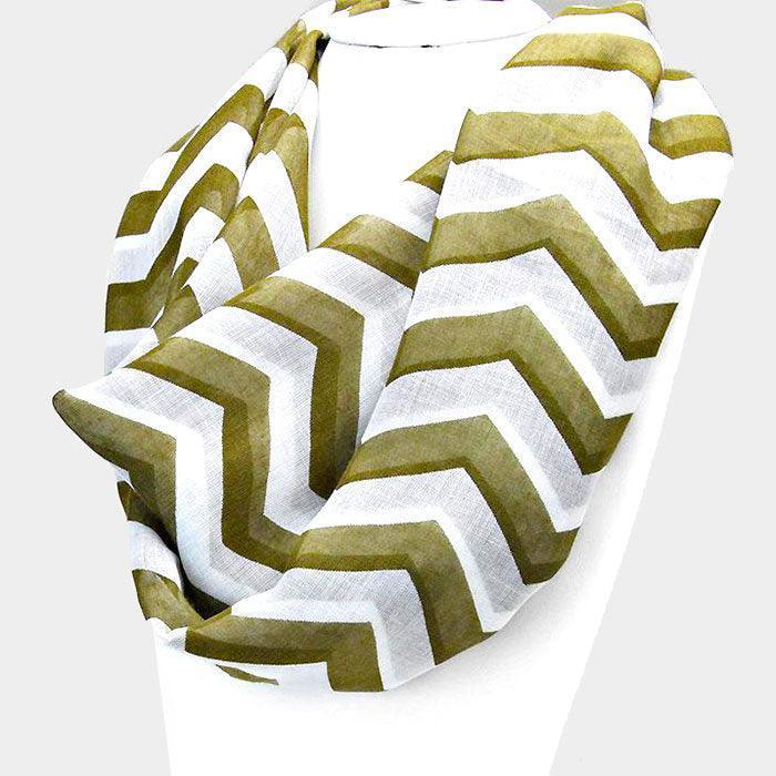 Chevron PRINTED Spring Infinity Scarf - Jewelry Store by Erik Rayo