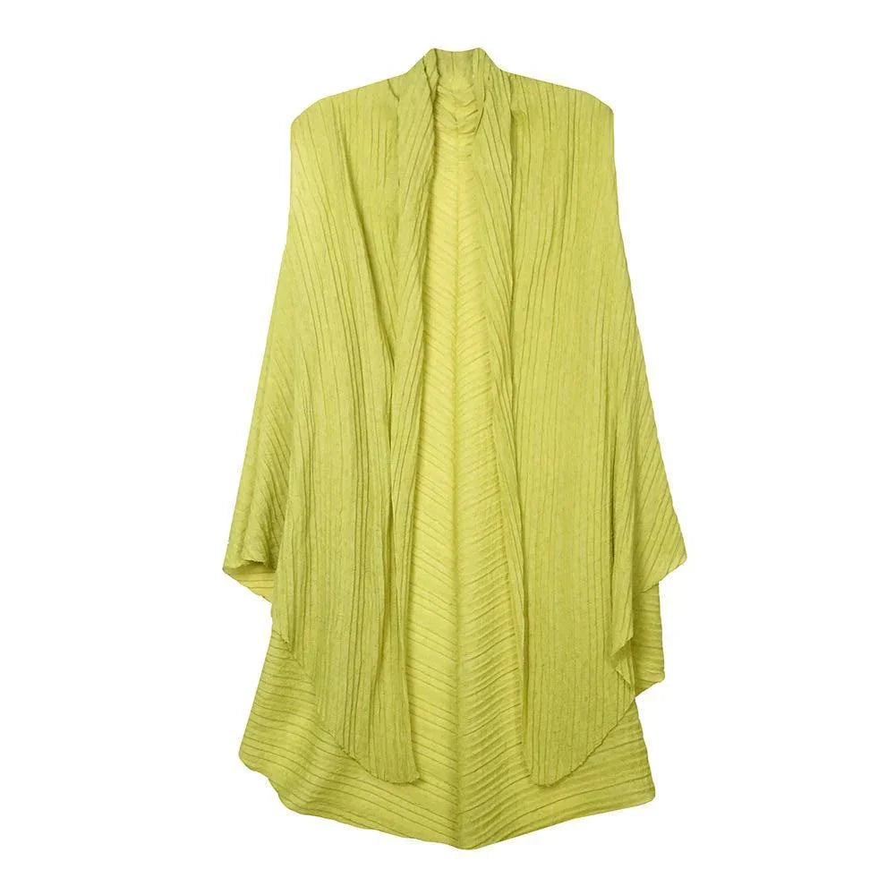 Olive Green Solid Pleated Vest - Jewelry Store by Erik Rayo