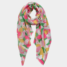 Load image into Gallery viewer, Green Floral Print Scarf
