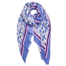 Load image into Gallery viewer, Blue Tile Print Scarf
