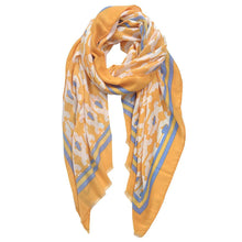 Load image into Gallery viewer, Orange Tile Print Scarf
