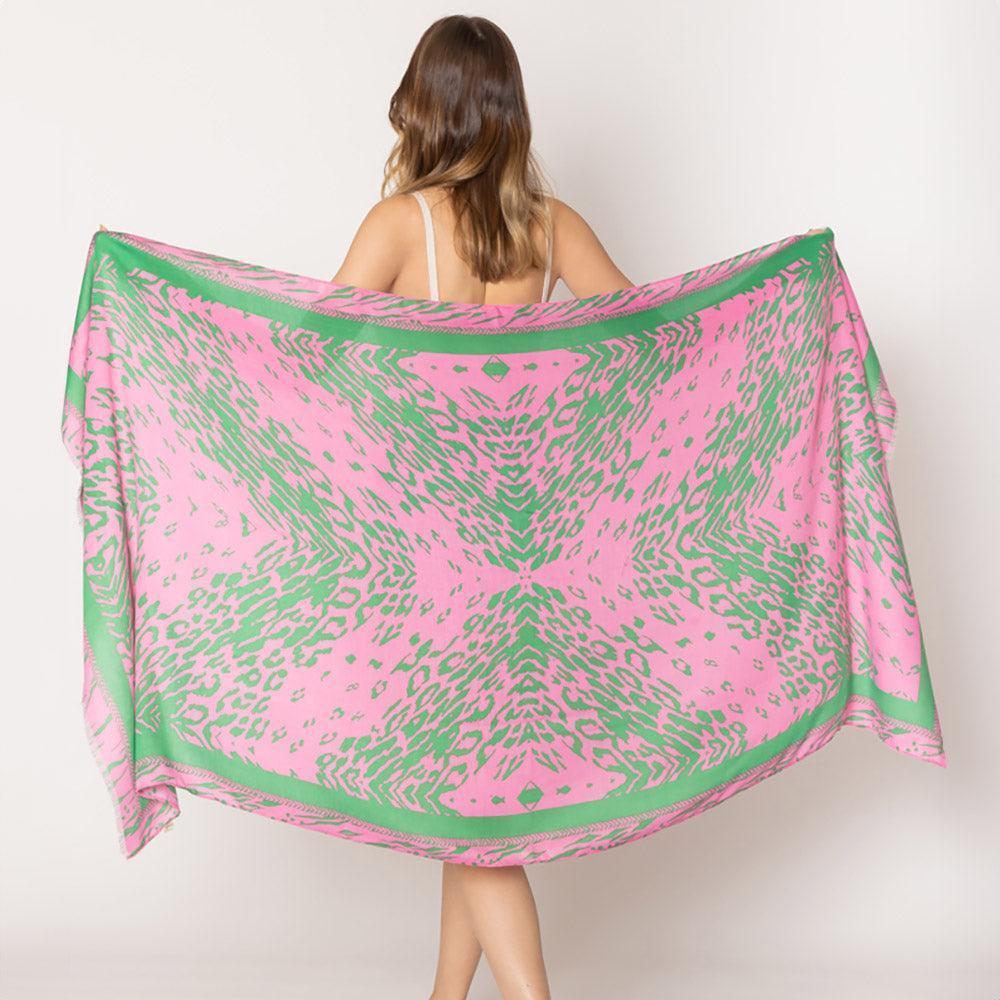 Pink Animal Print Scarf - Jewelry Store by Erik Rayo