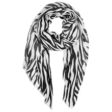 Load image into Gallery viewer, Black Zebra Print Scarf
