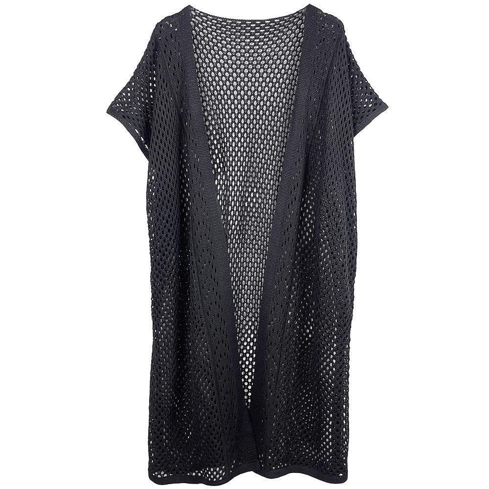Black Mesh Kimono Poncho - Jewelry Store by Erik Rayo