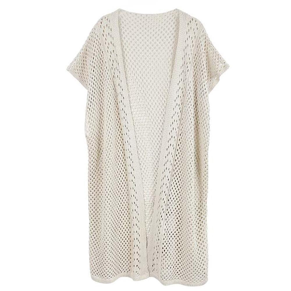 Ivory Mesh Kimono Poncho - Jewelry Store by Erik Rayo