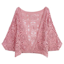 Load image into Gallery viewer, Peach Crochet Cardigan
