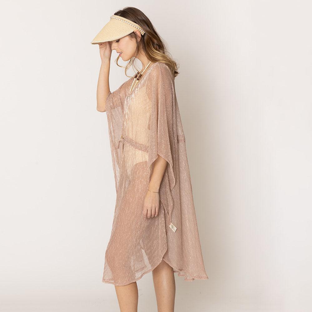 Pink Lurex String Poncho - Jewelry Store by Erik Rayo