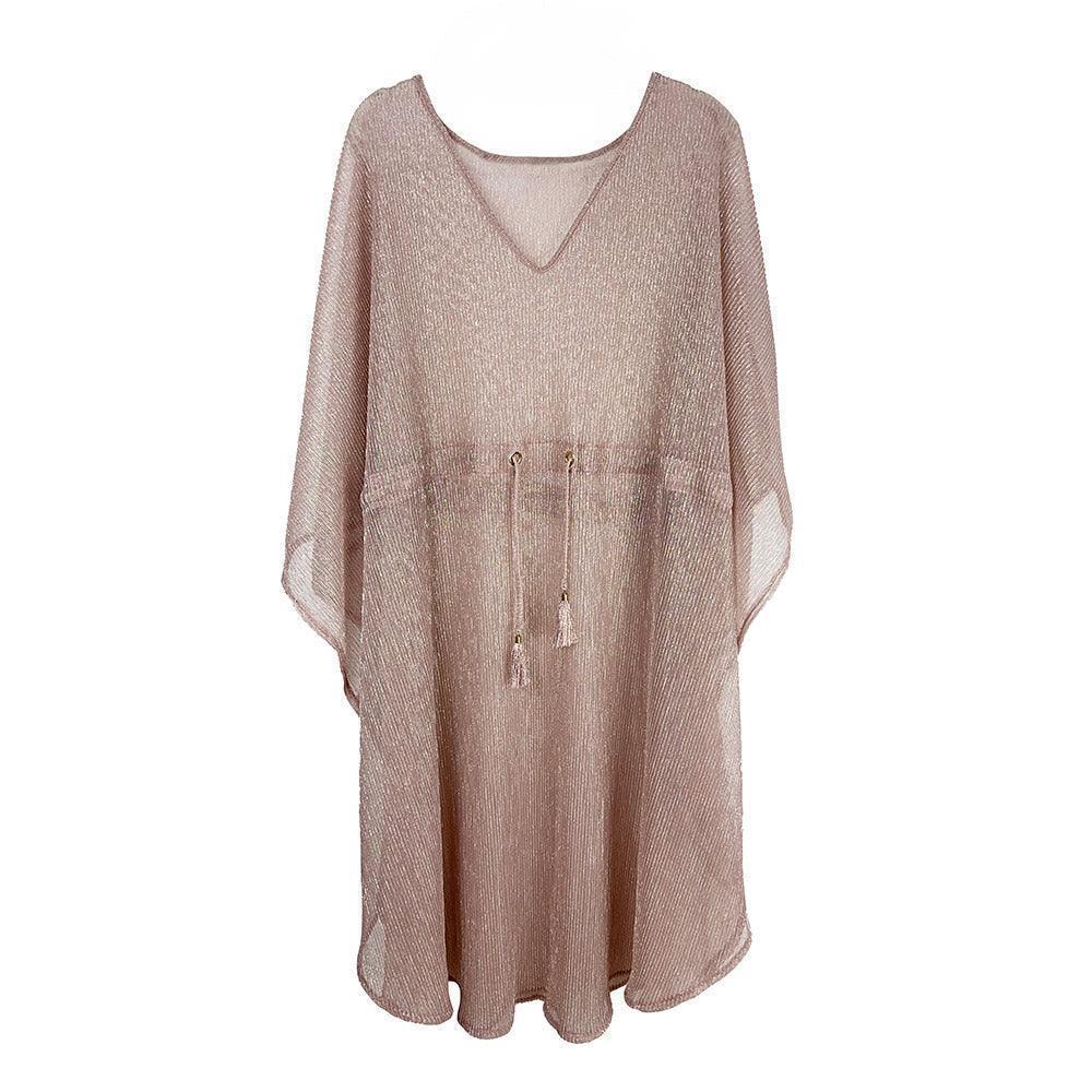 Pink Lurex String Poncho - Jewelry Store by Erik Rayo