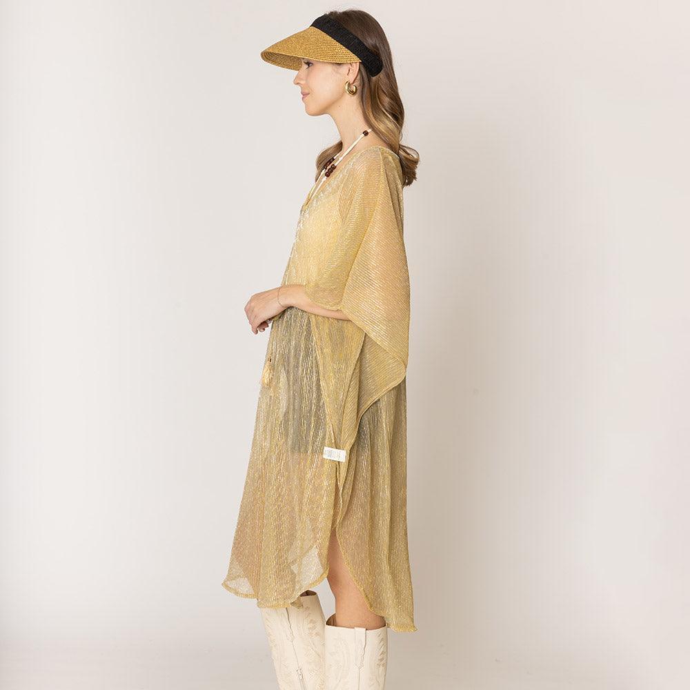 Gold Lurex String Poncho - Jewelry Store by Erik Rayo