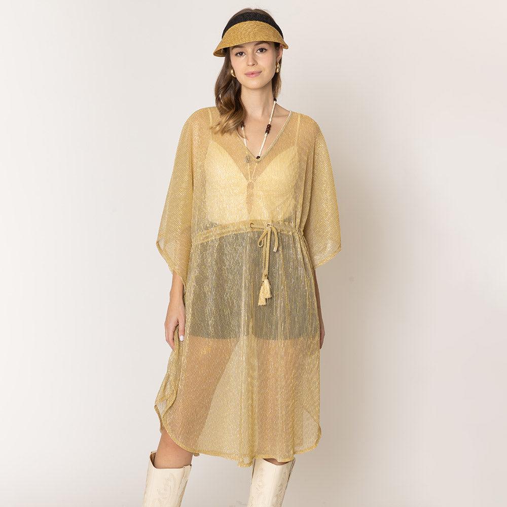 Gold Lurex String Poncho - Jewelry Store by Erik Rayo