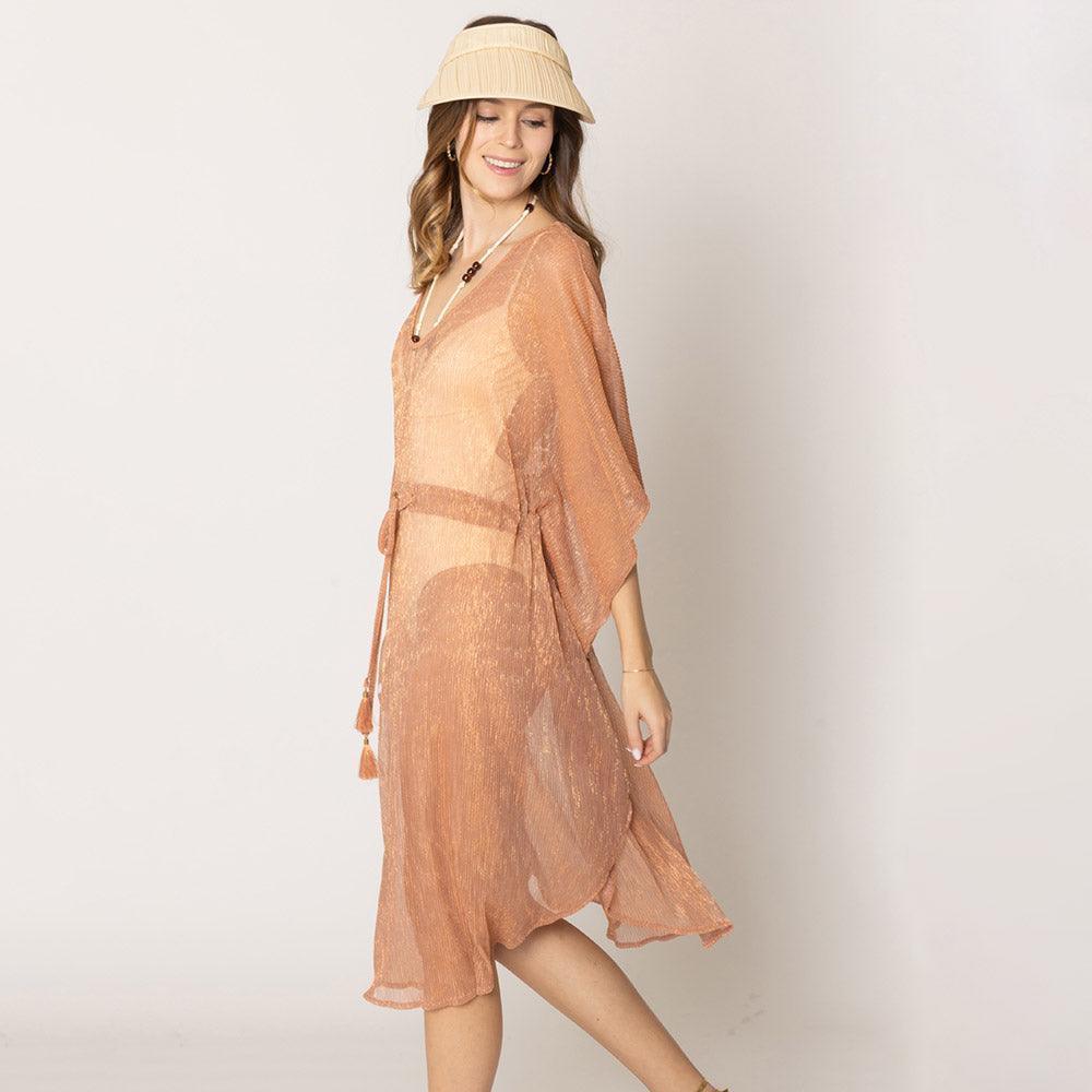 Rose Gold Lurex String Poncho - Jewelry Store by Erik Rayo