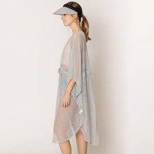 Load image into Gallery viewer, Silver Lurex String Poncho
