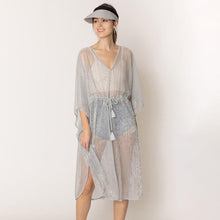 Load image into Gallery viewer, Silver Lurex String Poncho
