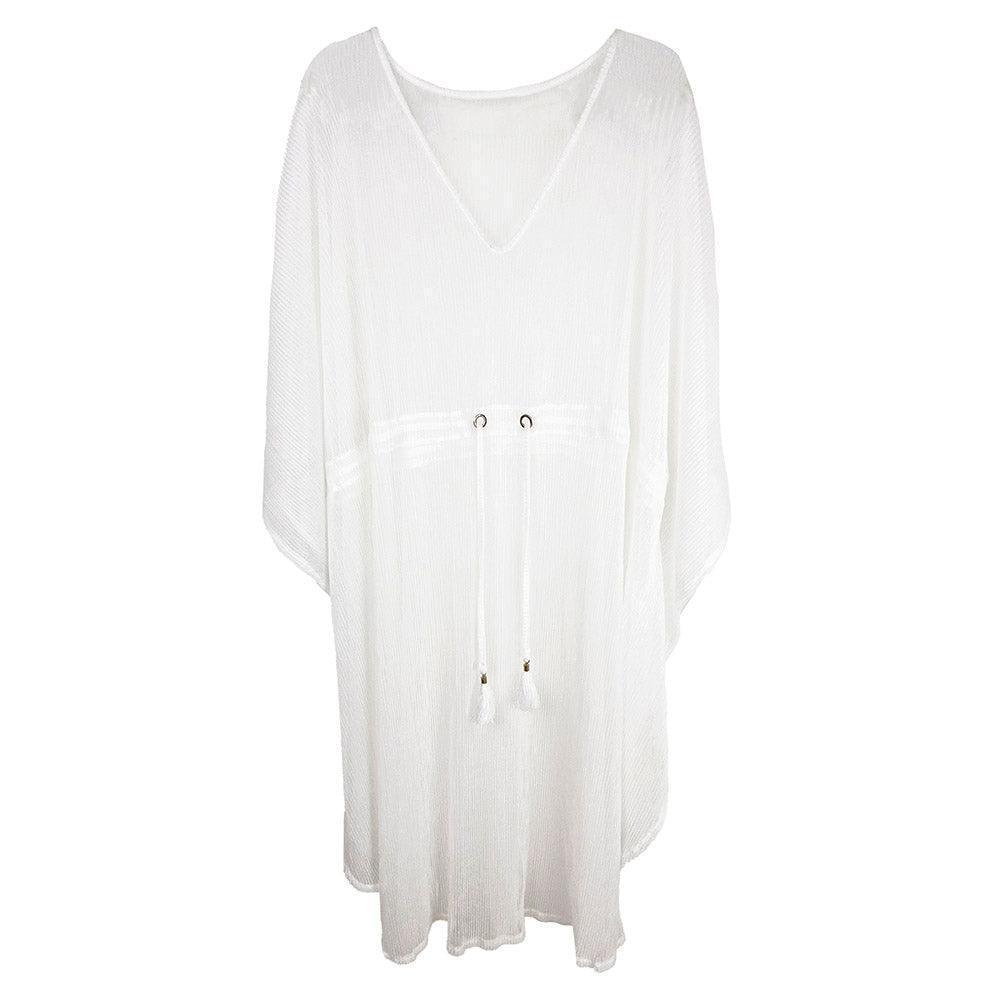 White Lurex String Poncho - Jewelry Store by Erik Rayo