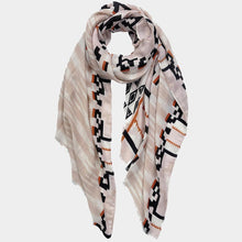 Load image into Gallery viewer, Beige Aztec Print Scarf
