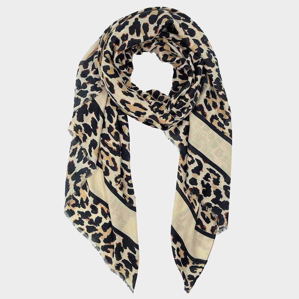 Brown Animal Print Scarf - Jewelry Store by Erik Rayo