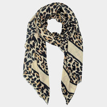 Load image into Gallery viewer, Brown Animal Print Scarf
