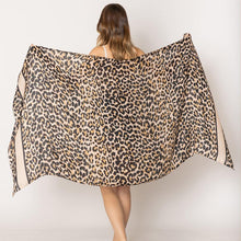 Load image into Gallery viewer, Brown Animal Print Scarf
