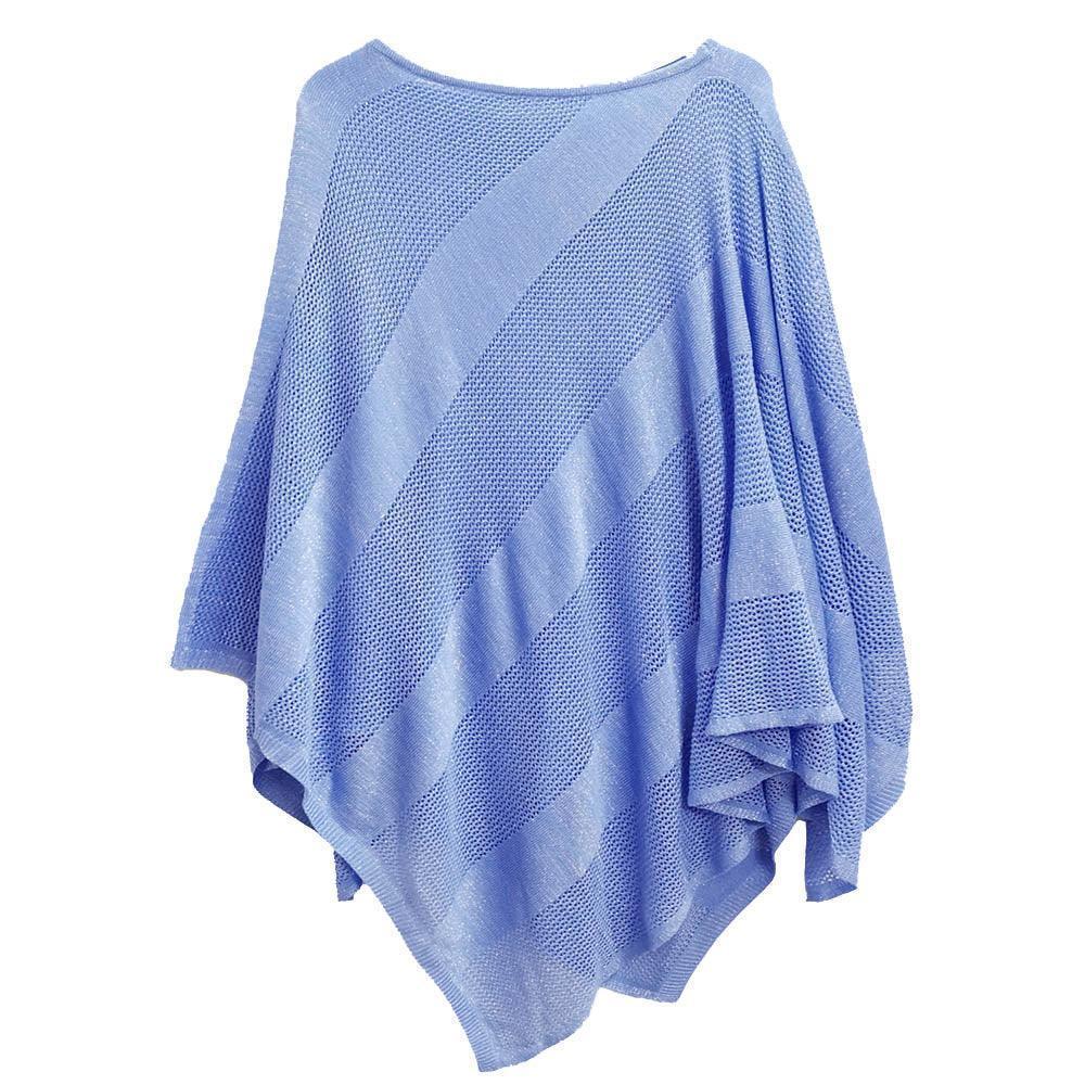 Blue Lurex Mesh Poncho - Jewelry Store by Erik Rayo
