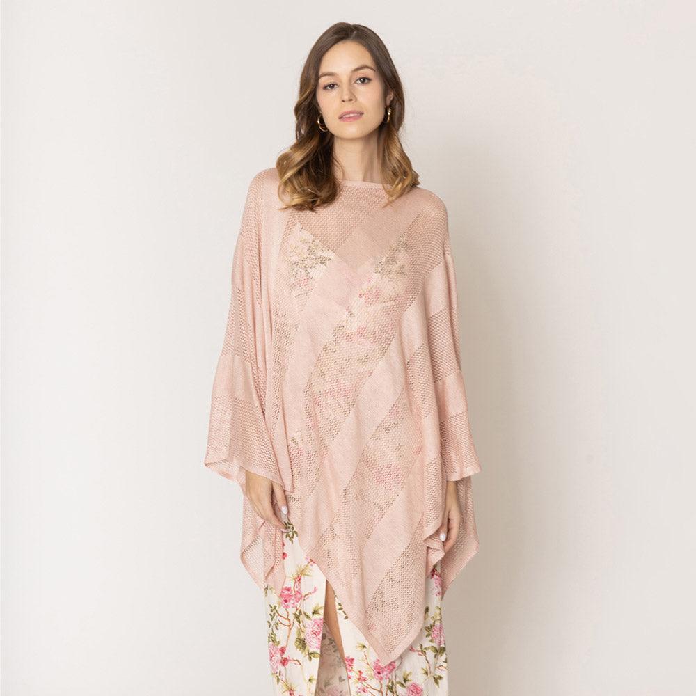 Pink Lurex Mesh Poncho - Jewelry Store by Erik Rayo
