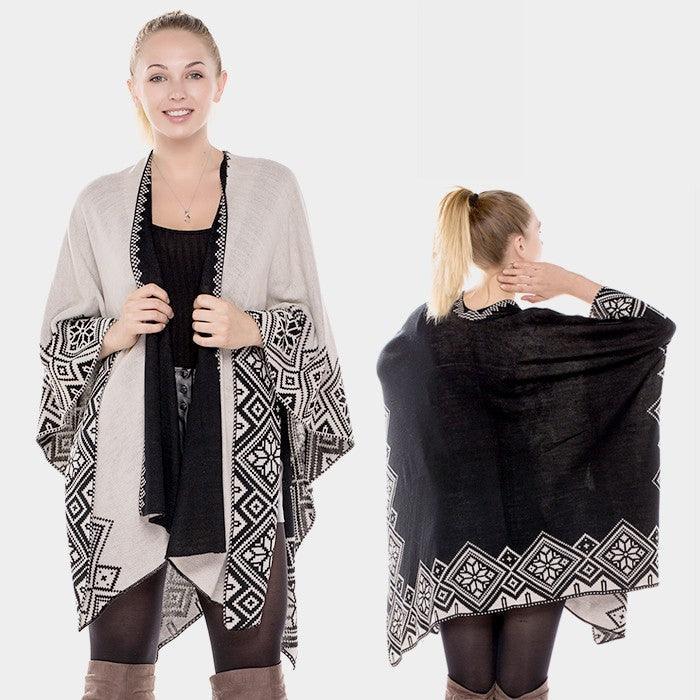 Black Open shawl scarf - Jewelry Store by Erik Rayo