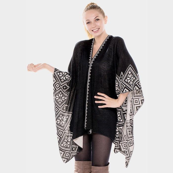 Black Open shawl scarf - Jewelry Store by Erik Rayo