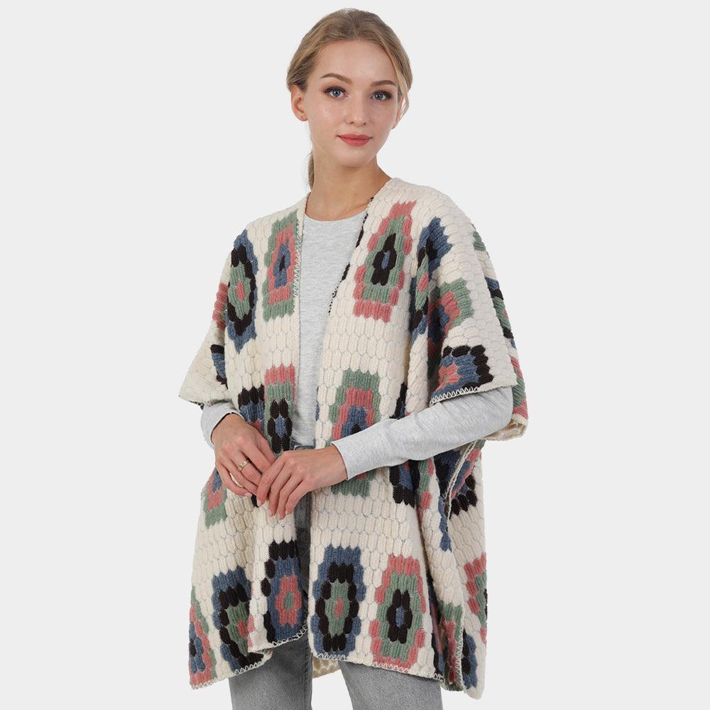 Geometric Patterned Poncho - Jewelry Store by Erik Rayo