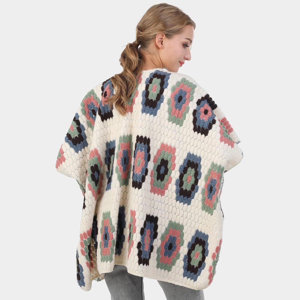 Geometric Patterned Poncho - Jewelry Store by Erik Rayo