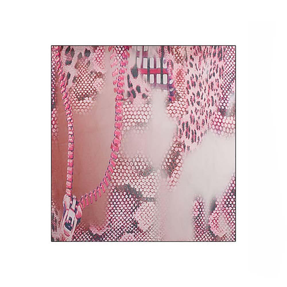 Pink Leopard Snake and Zipper Abstract Pattern Print Scarf - Jewelry Store by Erik Rayo