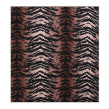 Load image into Gallery viewer, Khaki Animal Print Tassel Oblong Scarf
