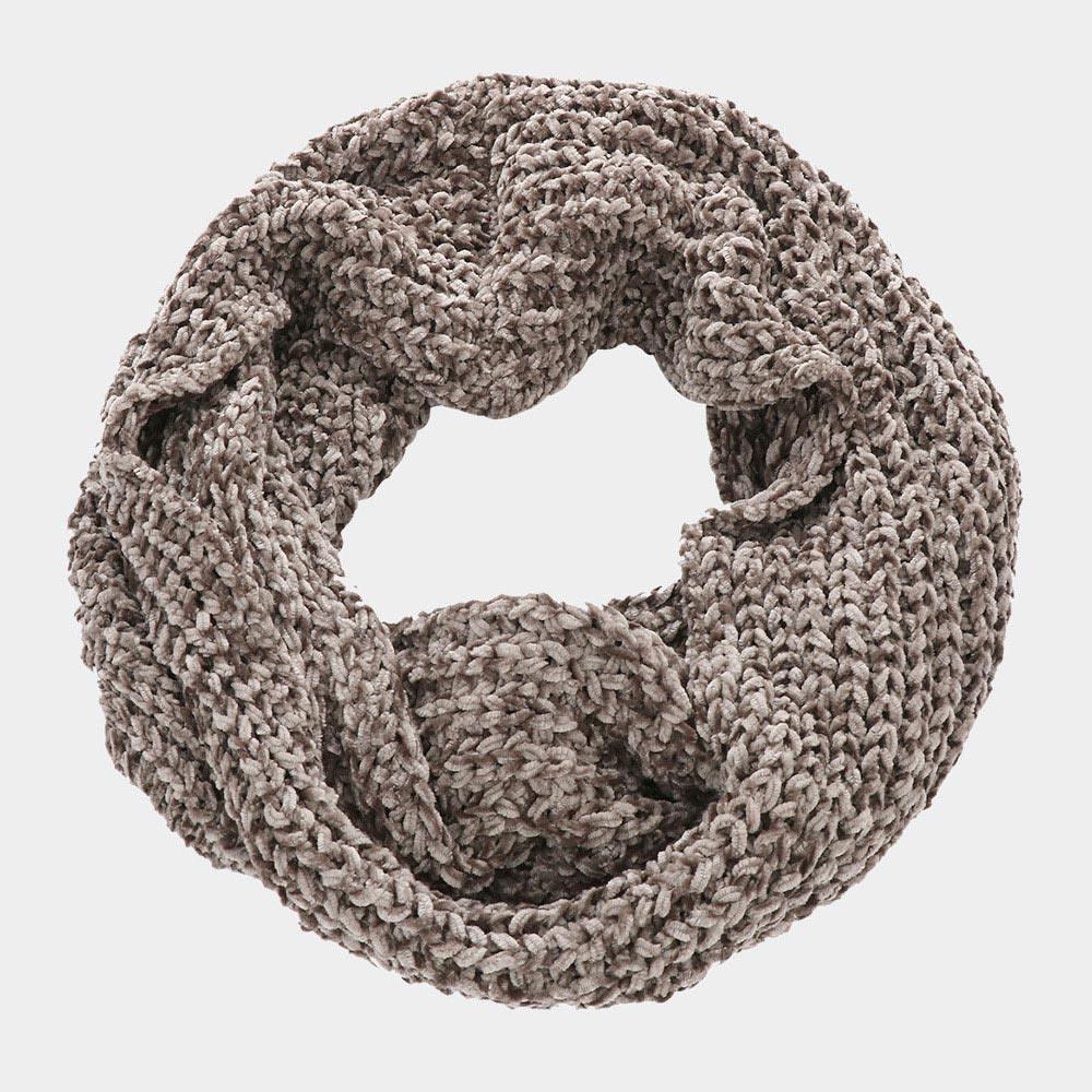 Gray Cable Knit Infinity Scarf - Jewelry Store by Erik Rayo