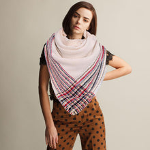 Load image into Gallery viewer, Ivory Liner Blanket Scarf
