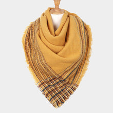 Load image into Gallery viewer, Mustard Liner Blanket Scarf
