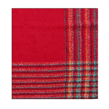 Load image into Gallery viewer, Red Liner Blanket Scarf
