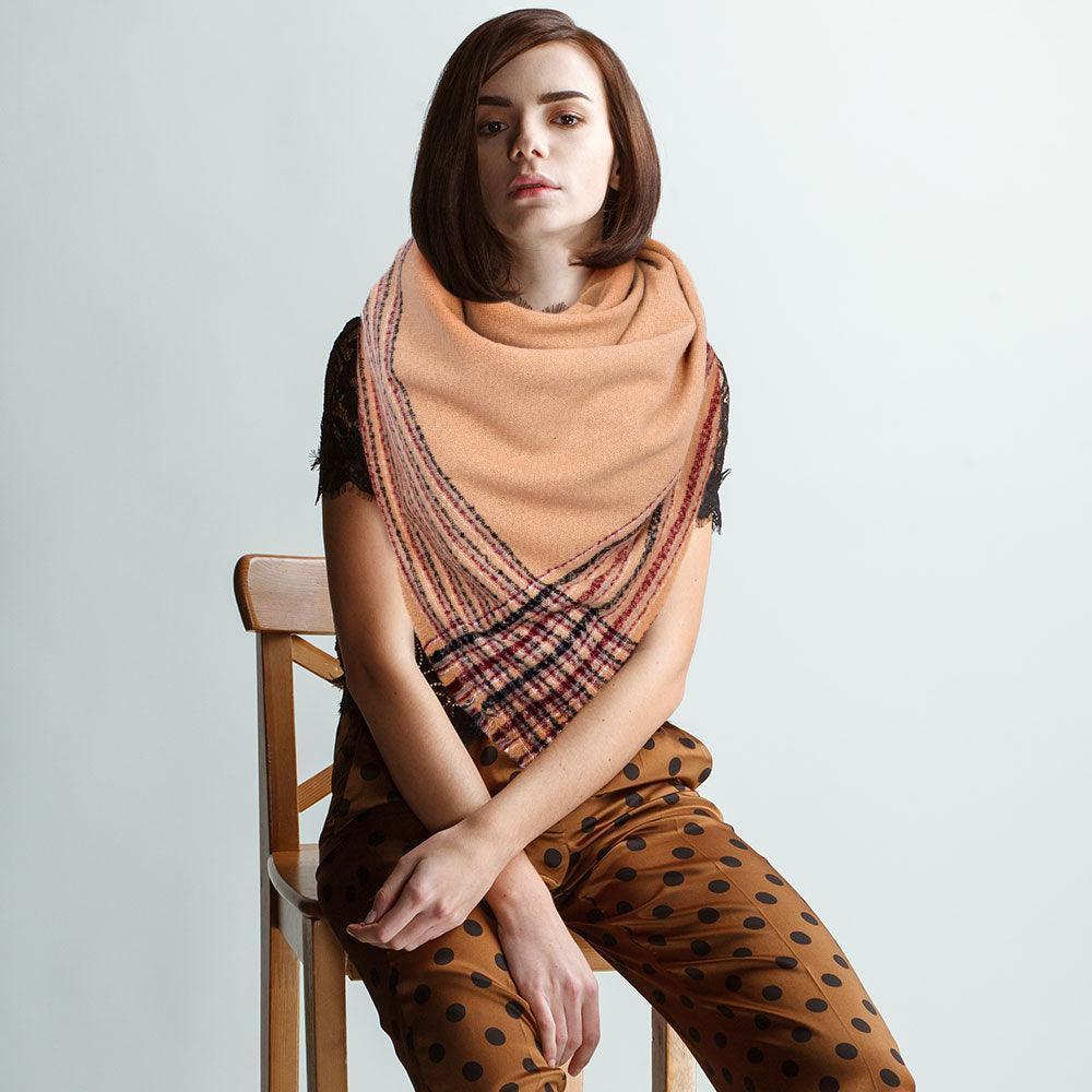 Tan Liner Blanket Scarf - Jewelry Store by Erik Rayo